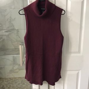 White House Black Market sleeveless mock sweater